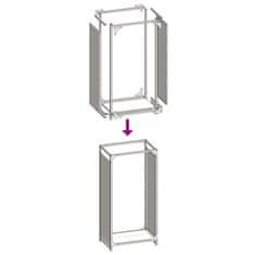 Vidaxl Stojalo za drva olivno zelena 44x28x90 cm hladno valjano jeklo