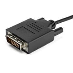 DELL StarTech.com 2m USB-C na DVI kabel - 1920 x 1200 - Črn, Plug and Play, visoka kakovost prenosa slik
