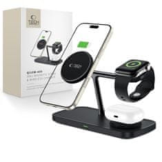 Tech-protect A45 MagSafe brezžični polnilnik za mobitel / Apple Watch / AirPods 15W, črna