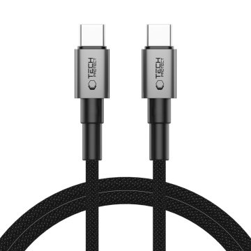 Tech-protect Ultraboost DNA kabel USB-C / USB-C PD 100W / 5A 1m, siva