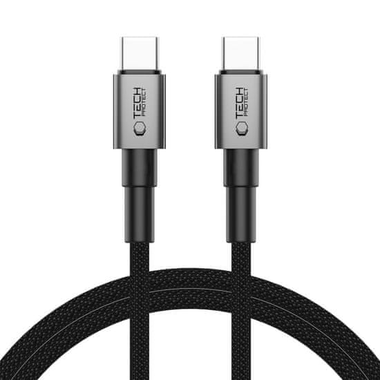 Tech-protect Ultraboost DNA kabel USB-C / USB-C PD 60W / 3A 2m, siva