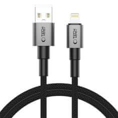 Tech-protect Ultraboost DNA kabel USB / Lightning 15W / 2.4A 1m, siva