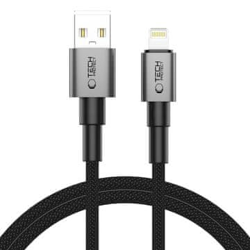 Tech-protect Ultraboost DNA kabel USB / Lightning 15W / 2.4A 1m, siva