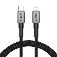 Tech-protect Ultraboost DNA kabel USB-C / Lightning PD 27W / 3A 1m, siva