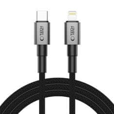 Tech-protect Ultraboost DNA kabel USB-C / Lightning PD 27W / 3A 2m, siva