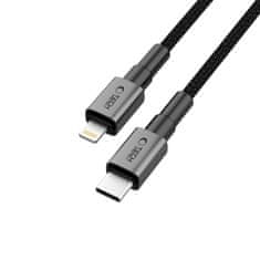 Tech-protect Ultraboost DNA kabel USB-C / Lightning PD 27W / 3A 2m, siva
