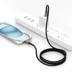 Tech-protect Ultraboost DNA kabel USB-C / USB-C PD 60W / 3A 1m, siva