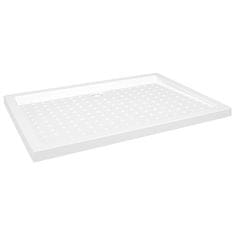 Vidaxl Tuš kad s pikami bela 70x100x4 cm ABS