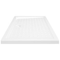 Vidaxl Tuš kad s pikami bela 70x100x4 cm ABS