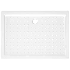 Vidaxl Tuš kad s pikami bela 70x100x4 cm ABS