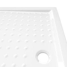 Vidaxl Tuš kad s pikami bela 70x100x4 cm ABS