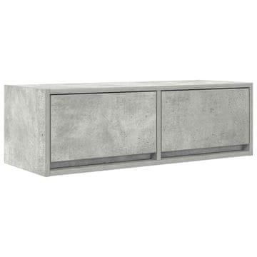 Vidaxl TV omarica betonsko siva 80x31x25,5 cm inženirski les