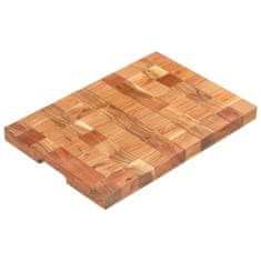 Vidaxl Deska za rezanje 50x34x3,8 cm trden akacijev les