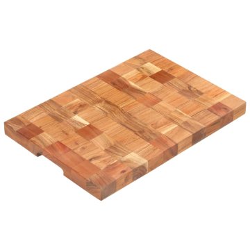 Vidaxl Deska za rezanje 50x34x3,8 cm trden akacijev les