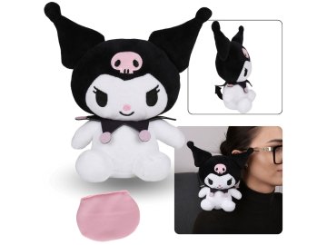 HELLO KITTY Hello Kitty Kuromi Magnetna maskota na rami, pliš, mehka igrača 16 cm