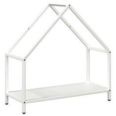 Vidaxl Stojalo za drva White 60x25x60 cm Hladno valjano jeklo