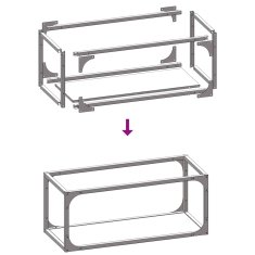 Vidaxl Stojalo za drva White 25x25x60 cm Hladno valjano jeklo