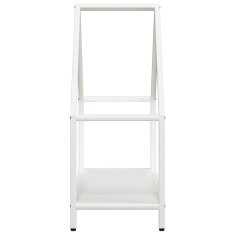 Vidaxl Stojalo za drva White 60x25x60 cm Hladno valjano jeklo