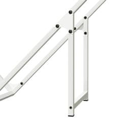 Vidaxl Stojalo za drva White 100x25x100 cm Hladno valjano jeklo