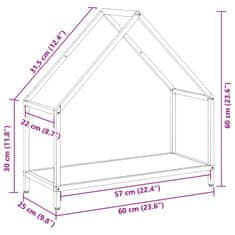 Vidaxl Stojalo za drva White 60x25x60 cm Hladno valjano jeklo