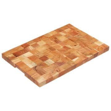 Vidaxl Deska za rezanje 60x40x3,8 cm trden akacijev les