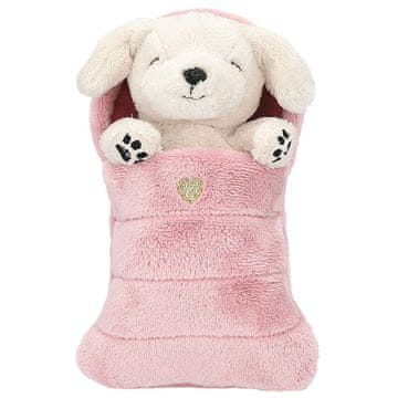 Top Model Plyšové zvířátko , Béžový pejsek, růžový spacáček