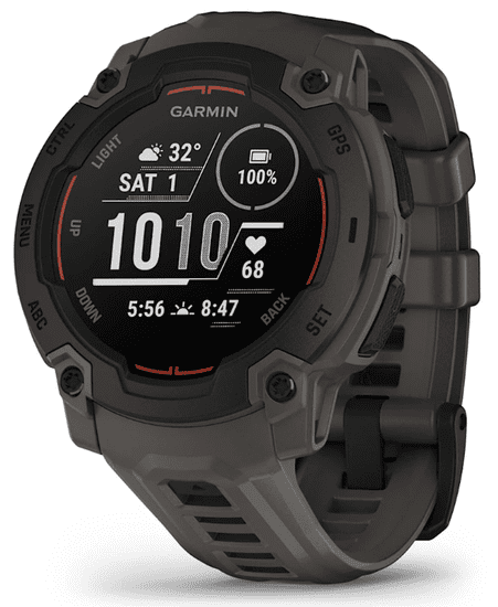 Garmin Instinct E pametna ura, 45mm, črna (010-02933-00)