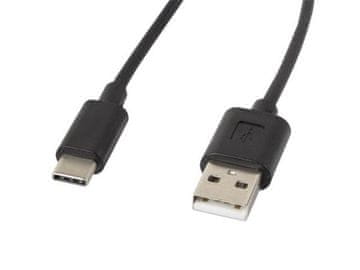 Lanberg Kabel USB-C (M) do USB-A (M) 2.0, 1,8 m, črn