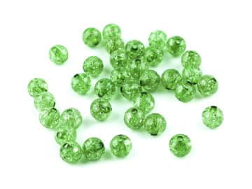 Plastične kroglice z razpokami Ø8 mm - (3) zelene (500 g)