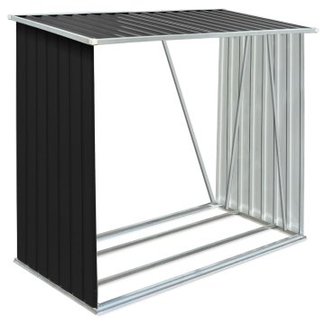 Vidaxl Vrtna lopa za drva pocinkano jeklo 163x83x154 cm