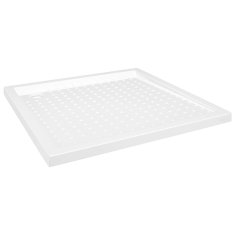 Vidaxl Tuš kad s pikami bela 80x80x4 cm ABS