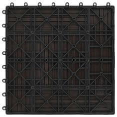 Vidaxl Talne plošče 11 kosov WPC 30x30 cm 1 m² rjave barve