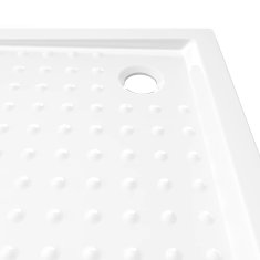 Vidaxl Tuš kad s pikami bela 80x80x4 cm ABS
