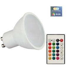 V-TAC LED sijalka GU10 4,8W 420lm 110° SMD RGB+3000K zatemnilna 