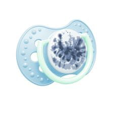 LOVI Dinamični silikonski dudelec Tie dye 3-6m 2 kosa dekle