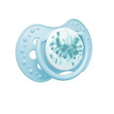 LOVI Dinamični silikonski dudelec Tie dye 3-6m 2 kosa dekle