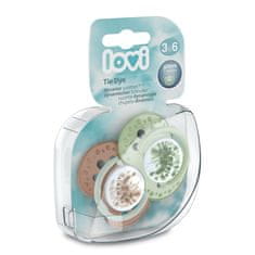 LOVI Silikonski dinamični dudelec kravate 3-6m 2pcs fant