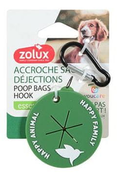 Nosilec vrečke za iztrebke s karabinom. Zelena YC Zolux