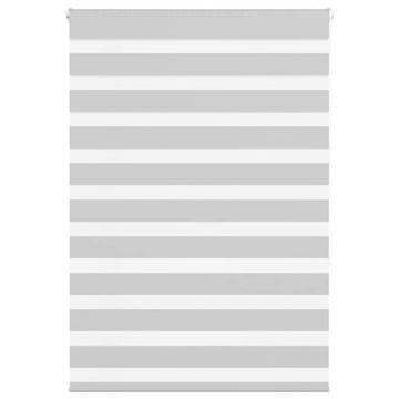 shumee vidaXL Zebra senčilo svetlo sivo 110x150 cm tkanina širina 105,9 cm