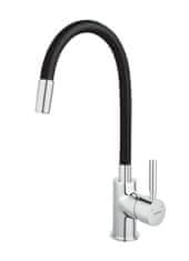 Novaservis Mešalnik FERRO 70710,0C stoječe pomivalno korito, okvir, elastičen BLACK/CR