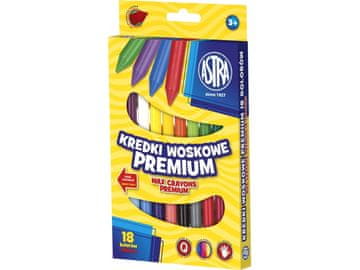 Astra Voskovne barvice ASTRA Premium 18 kosov, 316111002