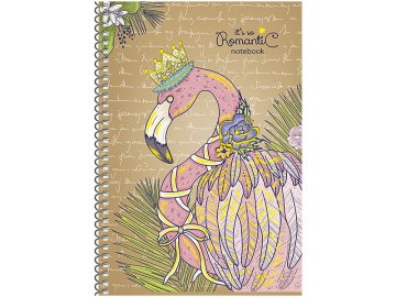 SHKOLYARYK SHKOLYARYK Design spiralni zvezek A5, 96 listov, kvadraten, mešani motivi, 107020007