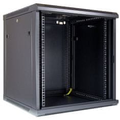 Inter-tech SMA-6612 19" 12U 600x600 črna zidna komunikacijska omara