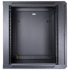 Inter-tech SMA-6612 19" 12U 600x600 črna zidna komunikacijska omara
