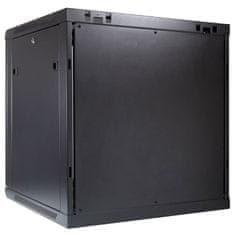 Inter-tech SMA-6612 19" 12U 600x600 črna zidna komunikacijska omara