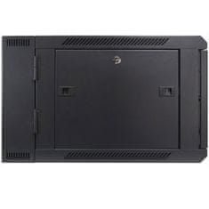 Inter-tech SMA-6606 19" 6U 600x600 črna zidna komunikacijska omara