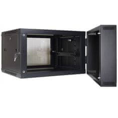 Inter-tech SMA-6606 19" 6U 600x600 črna zidna komunikacijska omara