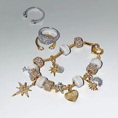 Pandora Dvobarvna perla Prečkana zvezda Shine Moments 763590C01