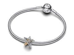 Pandora Dvobarvna perla Prečkana zvezda Shine Moments 763590C01