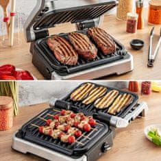 Tefal Optigrill Inox 2v1 kontaktni žar + klešče (GC773D30)